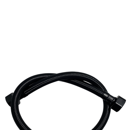 Balneo PEX connection hose in black braid 1/2" x 1/2" 40 cm