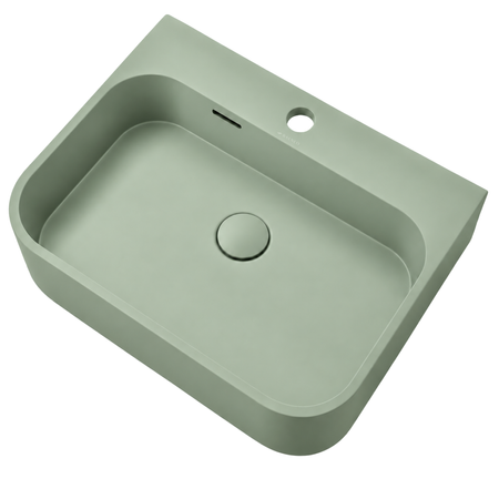 Washbasin BELORIA Solid Surface Pistachio Cream