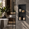 Niche shelf WALL-BOX Solid Duo Carbon Black