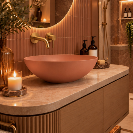 Washbasin TIERA Solid Surface Cotto Antico