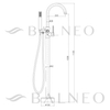 Bateria wannowa Balneo Cascade model 2 gold