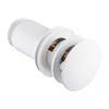 Basin plug brass Balneo Klik Klak C white with overflow