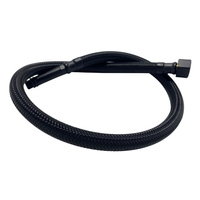 Connection hose for Balneo PEX faucets in black braided 3/8" x M10 30 cm