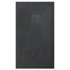Balneo Stone Tray 120 × 90 × 2.5 cm low-profile rectangular composite shower tray, dark gray