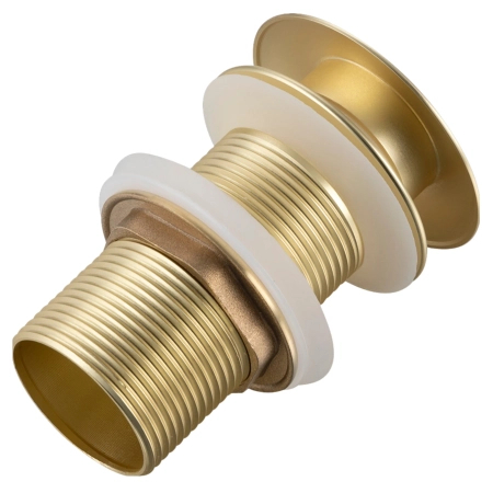 Balneo Brass Click-Clack Pop-Up Basin Waste A, Gold, No Overflow – Brushed Gold