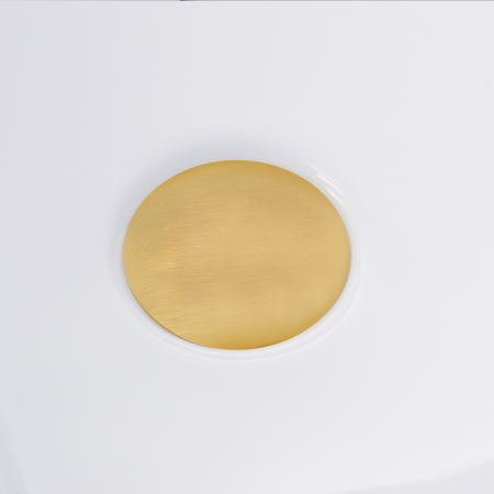 Balneo AVOLA 150 x 75 cm Right-Hand Corner Freestanding Bathtub in White Acrylic with Stainless Steel Frame and 6 Stabilizing Feet, with Overflow and Gold Drain Plug