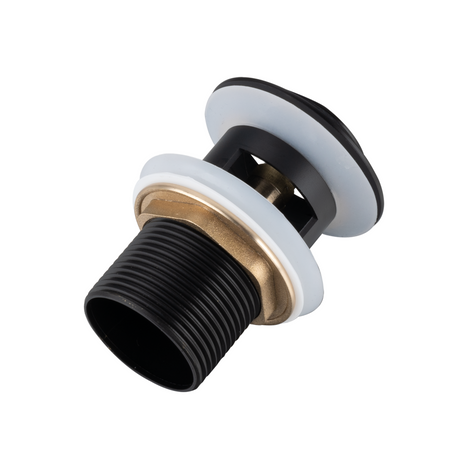 Korek umywalkowy mosiężny Balneo Klik Klak B czarny z przelewem