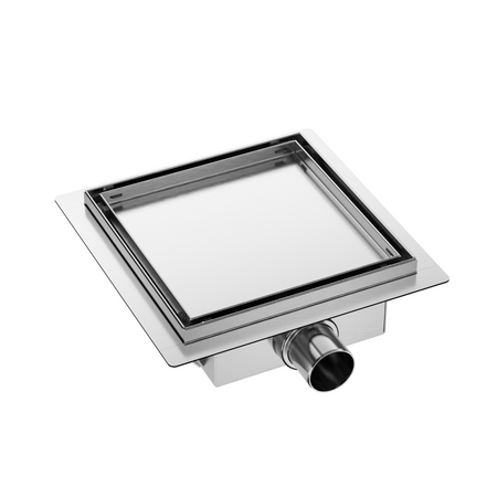 Drain floor square Balneo SQ-Drain NEXT 2in1 20×20 cm chrome double-sided