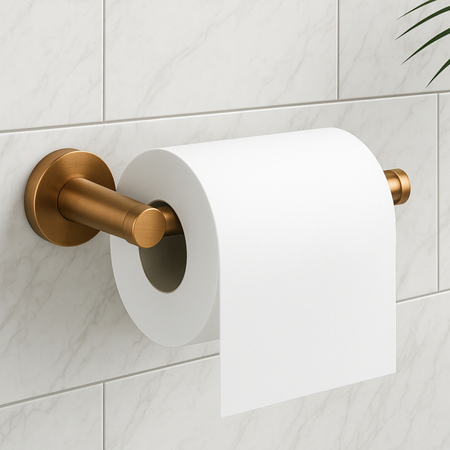 Uchwyt na papier Balneo Qube miedziany model 1