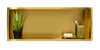 Niche shelf Balneo Wall Box One Gold 90 x 30 x 10 cm gold made of stainless steel with flange
