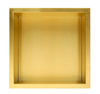 Niche shelf Balneo Wall Box One Gold 30 x 30 x 10 cm gold made of stainless steel with flange