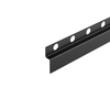Listwa spadkowa Balneo czarna przyścienna prawa 170 cm