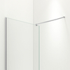 Shower screen Balneo Beira 60 x 200 cm chrome glass transparent 8 mm