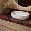 Balneo Alvio Countertop Washbasin, 61.5 × 41.5 cm, White Ceramic