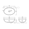 Washbasin SOVELIA Solid Surface Cashmere Dune
