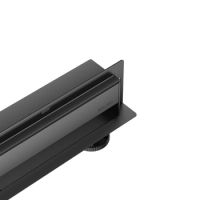 Odpływ liniowy ścienny Balneo W-Drain NEXT 2w1 100 cm czarny dwustronny