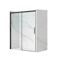 Door shower sliding Balneo Porta – Black 110 cm