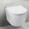 Balneo Luxa Tornado rimless white wall-hung toilet bowl with soft-close duroplast seat
