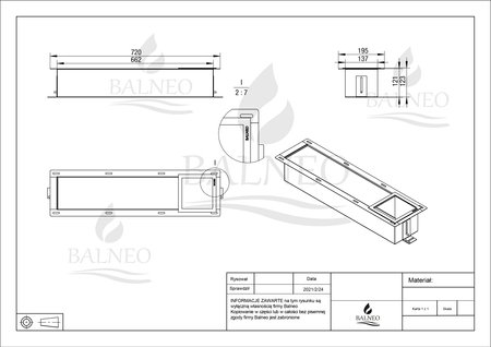 Balneo Wall Box Paper 3 Gun Metal – Recessed Stainless Steel Paper Storage Shelf