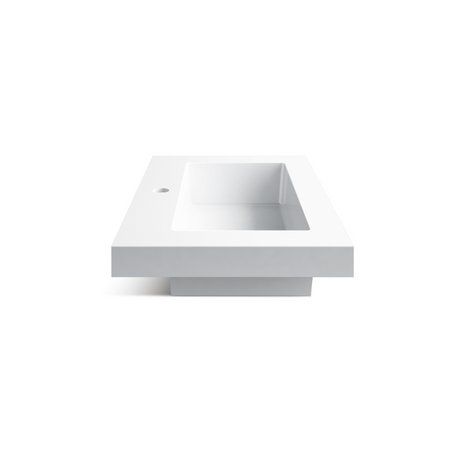 Balneo Rica countertop washbasin 60 x 40 cm white conglomerate