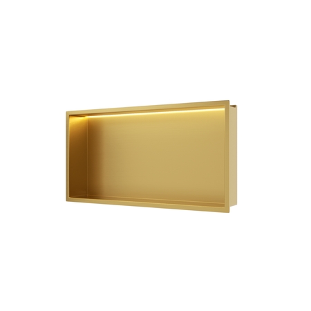 WALL-BOX ONE - BRASS /GOLD z LED - 30x60x10 cm