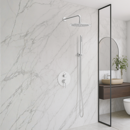 Balneo Cascade shower mixer set of 2 inox