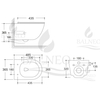 Balneo concealed WC set Fix-Frame Low frame with white Luna Tornado WC bowl