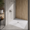 Balneo Stone Tray composite shower tray 90 x 90 x 2.5 cm white low square