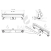 Linear drain wall-mounted Balneo In-Drain NEXT 2in1 90 cm black double-sided