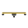 Odpływ liniowy podłogowy Balneo Slim & Low ProLine Mirror Gold 80 cm złoty lustrzany