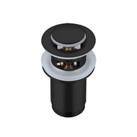 Korek umywalkowy mosiężny Balneo Klik Klak E czarny z przelewem