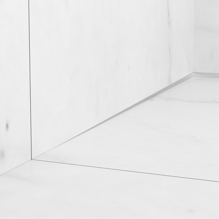 Listwa spadkowa Balneo inox do szkła lewa 120 cm