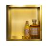 Niche shelf Balneo Wall Box One Gold 30 x 30 x 7 cm gold made of stainless steel with flange