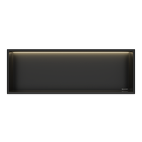 Półka wnękowa Balneo Wall Box LED Czarna 90 x 30 x 10 cm