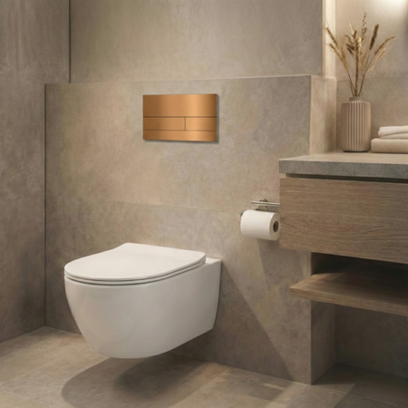 Flush button for toilet Balneo Flo copper