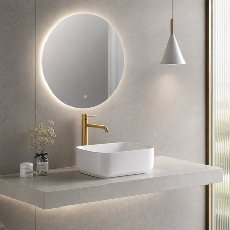 Balneo Natra 40.5 × 30 cm White Ceramic Countertop Sink