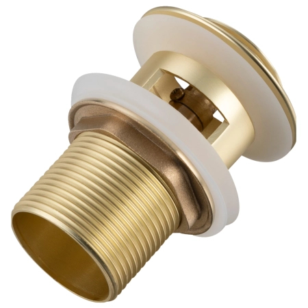 Balneo Brass Basin Pop-Up Plug Click-Clack B Gold with Overflow – Brushed Gold