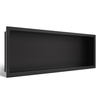 Półka wnękowa Balneo WALL-BOX ONE Black 60x20x10 cm czarna ze stali nierdzewnej z kołnierzem