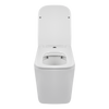Wall-hung toilet bowl TOILET Balneo Luga rimless white without a flange with toilet seat soft-closing with duroplastu