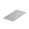 Balneo Stone Tray Composite Shower Tray 120 x 90 x 2.5 cm, Light Gray, Low-Profile Rectangular