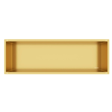 Balneo Wall Box No rim Gold 90 x 30 x 10 cm stainless steel recessed shelf without collar