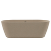 Wanna wolnostojąca VALIA Solid Surface Mocca Mousse z syfonem i korkiem