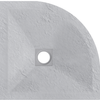 Brodzik kompozytowy Balneo Stone Tray 80 x 80 x 2,5 cm jasnoszary niski półokrągły