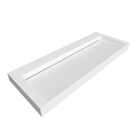 Umywalka VELORIA Solid Surface Coco White/Biała z odpływem liniowym 120 cm