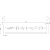 Wieszak złoty lustrzany Balneo Qube model 2
