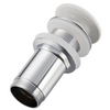 Balneo Klik Klak C brass basin waste plug, white, without overflow, with ceramic head