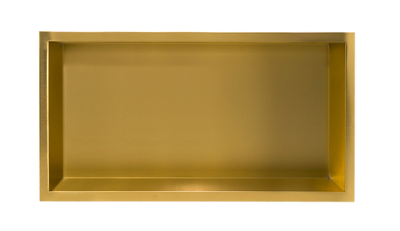 Półka wnękowa Balneo Wall Box One Gold 60 x 30 x 10 cm złota ze stali nierdzewnej z kołnierzem