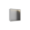 WALL-BOX ONE - INOX z LED - 30x30x10 cm