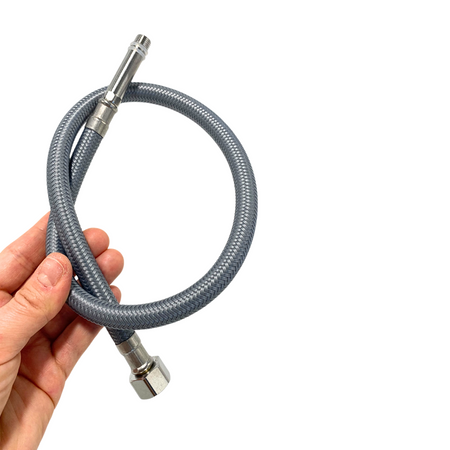 Wężyk przyłączeniowy do baterii Balneo PEX w oplocie Grey/Szary 3/8"xM10 60 cm