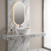 Balneo Loren 42 × 33 cm White Ceramic Countertop Washbasin